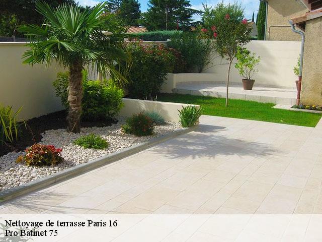 Nettoyage de terrasse  75016